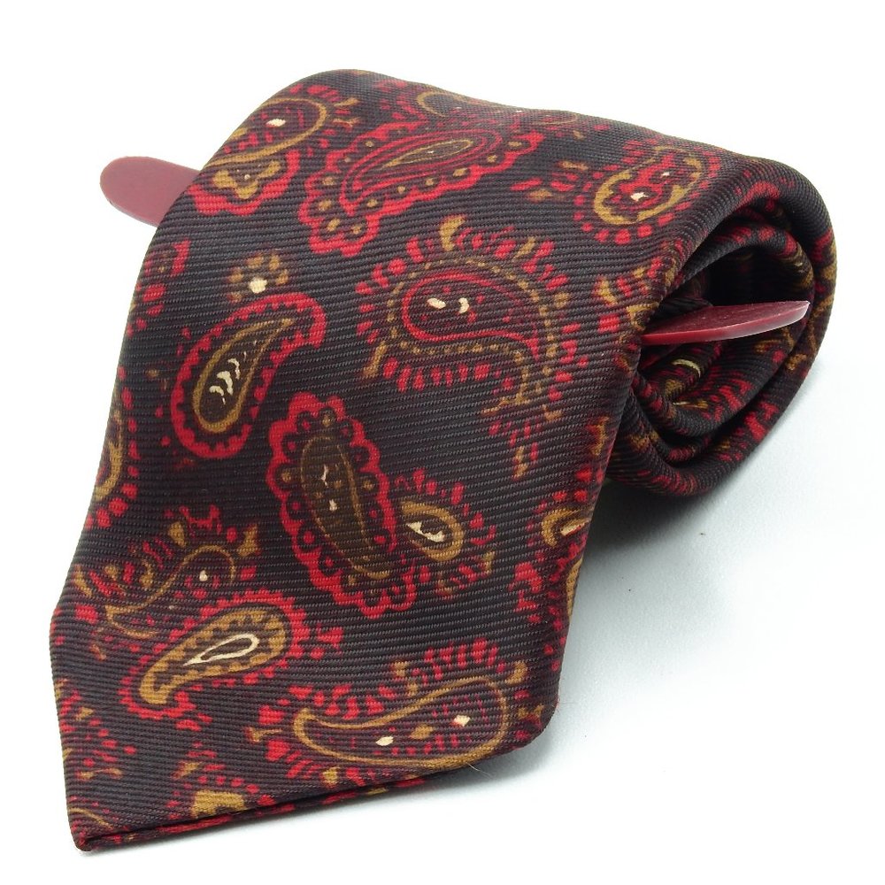 Vintage Unknown Solid Black Clip On Neck Tie